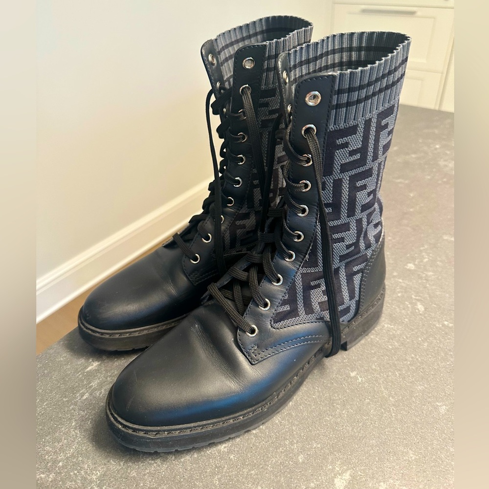 Fendi combat boots